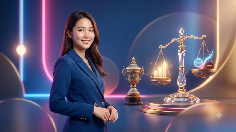 Hai khối hình học vàng cân bằng trên nền tối thể hiện ưu nhược điểm của đá gà F8BET