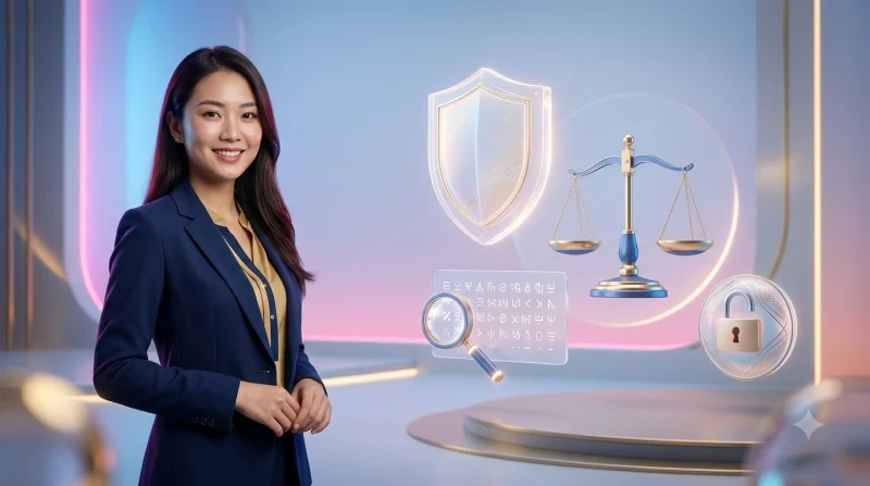 Minh họa người dùng kiểm tra quyền lợi và quy định trên giao diện minh họa